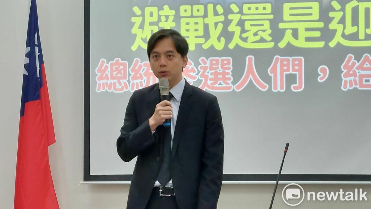 牛煦庭呼籲總統候選人應重視民意，讓選舉回到國政議題討論，才是人民之福。 圖：林昀真/攝