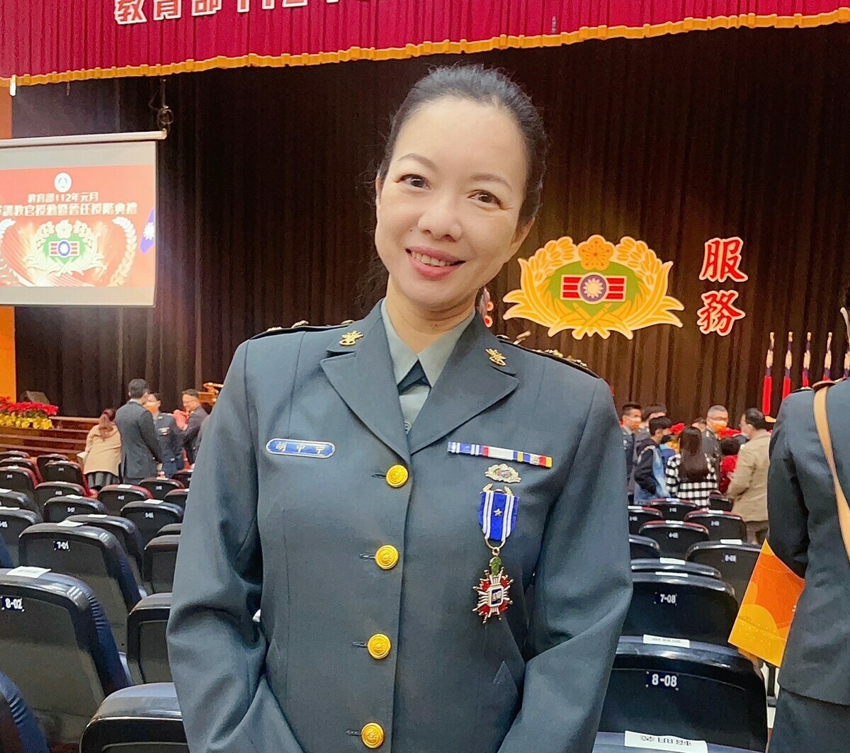 今年國軍唯一獲得教育部「師鐸獎」的胡中中。 圖：高雄市教育局提供