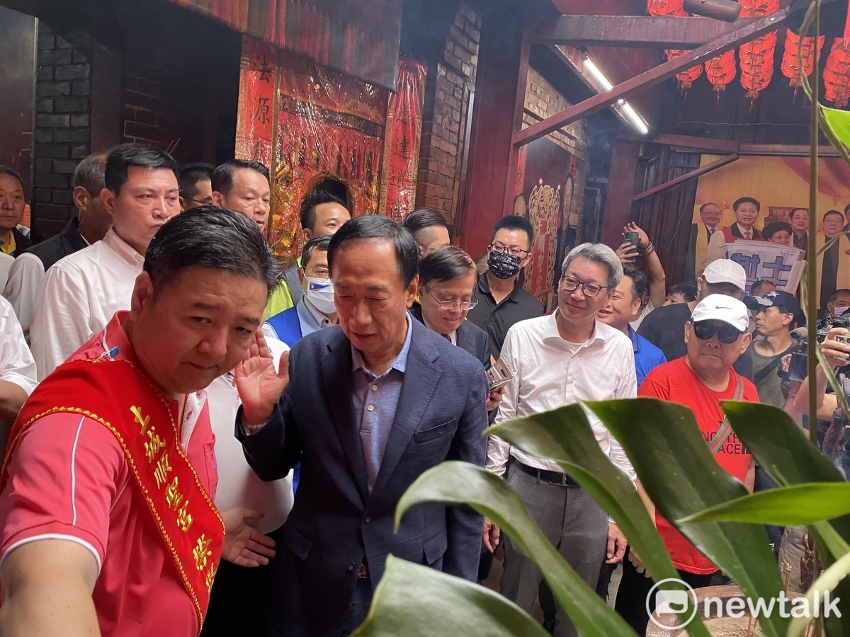 鴻海創辦人郭台銘持續走訪地方，積極為參選做準備。 圖：林昀真/攝（資料照）