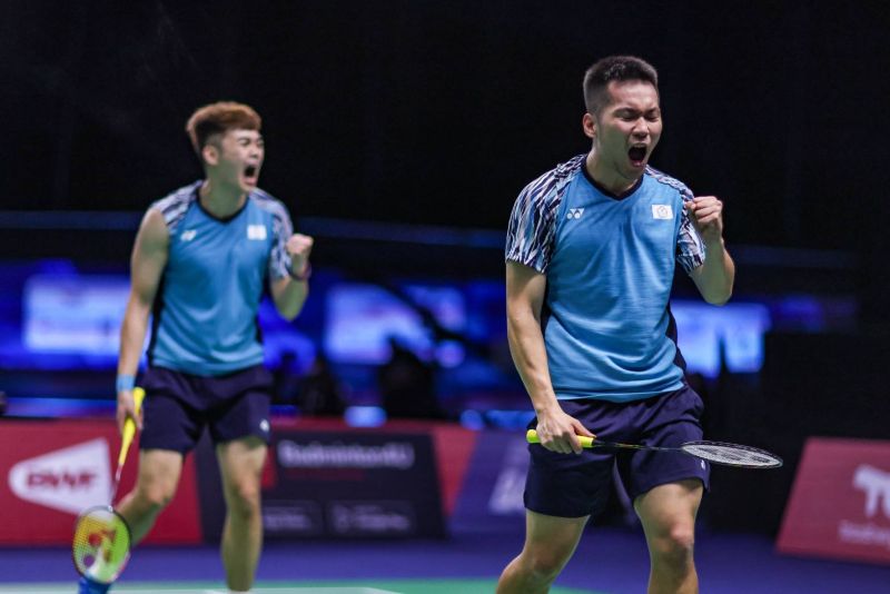 ▲台灣黃金男雙「麟洋配」李洋／王齊麟今（29）日在BWF 750系列的日本羽球公開賽男雙4強戰，擊敗世界第一的印尼組合Fajar Alfian / Muhammad Rian Ardianto。 圖／Badminton photo提供