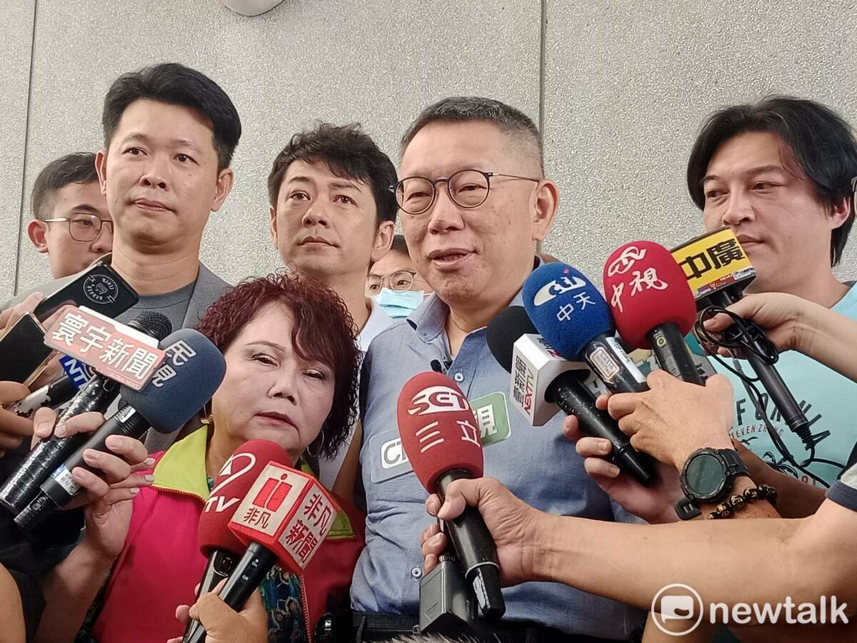 柯文哲認為不要太多的政治干擾經濟。 圖：孫家銘攝