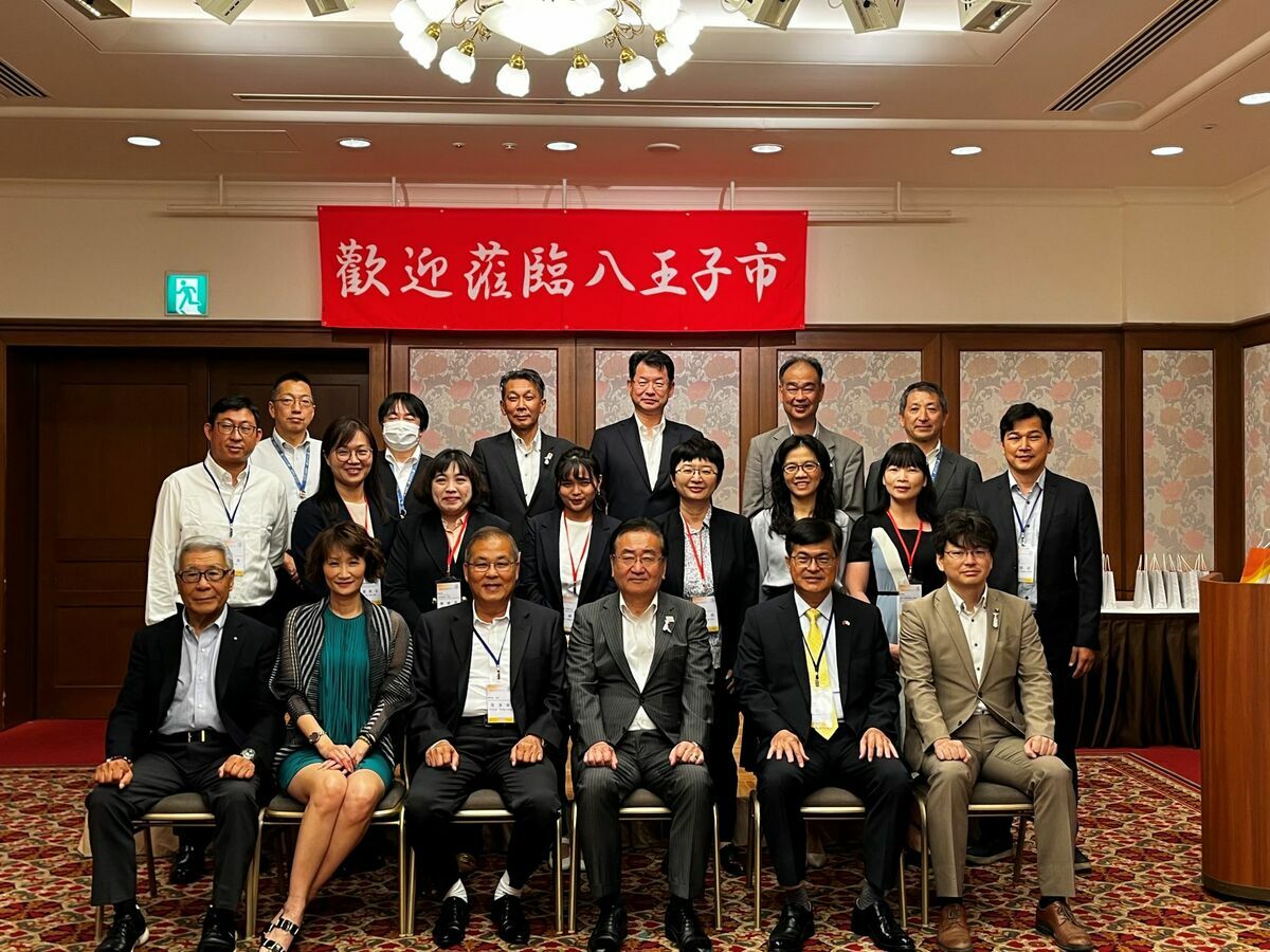 高市府代表團訪八王子市。 圖：高雄市教育局提供