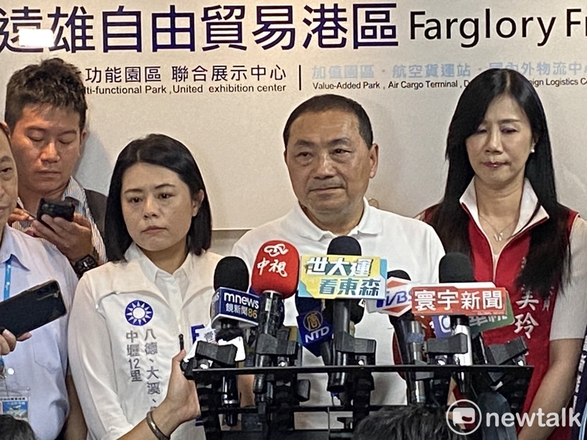 侯友宜表示，對於別人的評論他無法表述，不予評論。 圖：林昀真/攝
