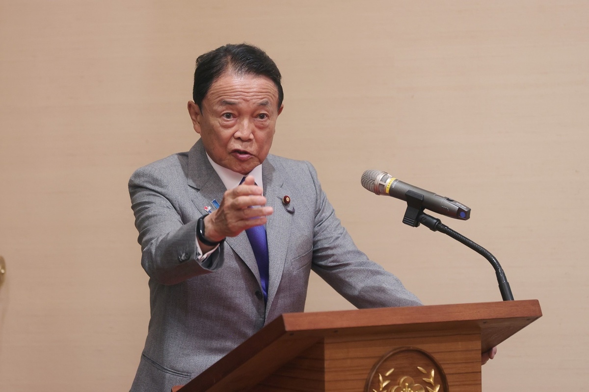 日本前首相麻生太郎 圖：資料照片