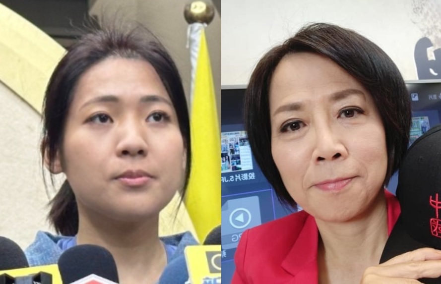 國民黨台北市議員徐巧芯、深藍名嘴黃智賢 圖：周煊惠 / 攝、黃智賢臉書