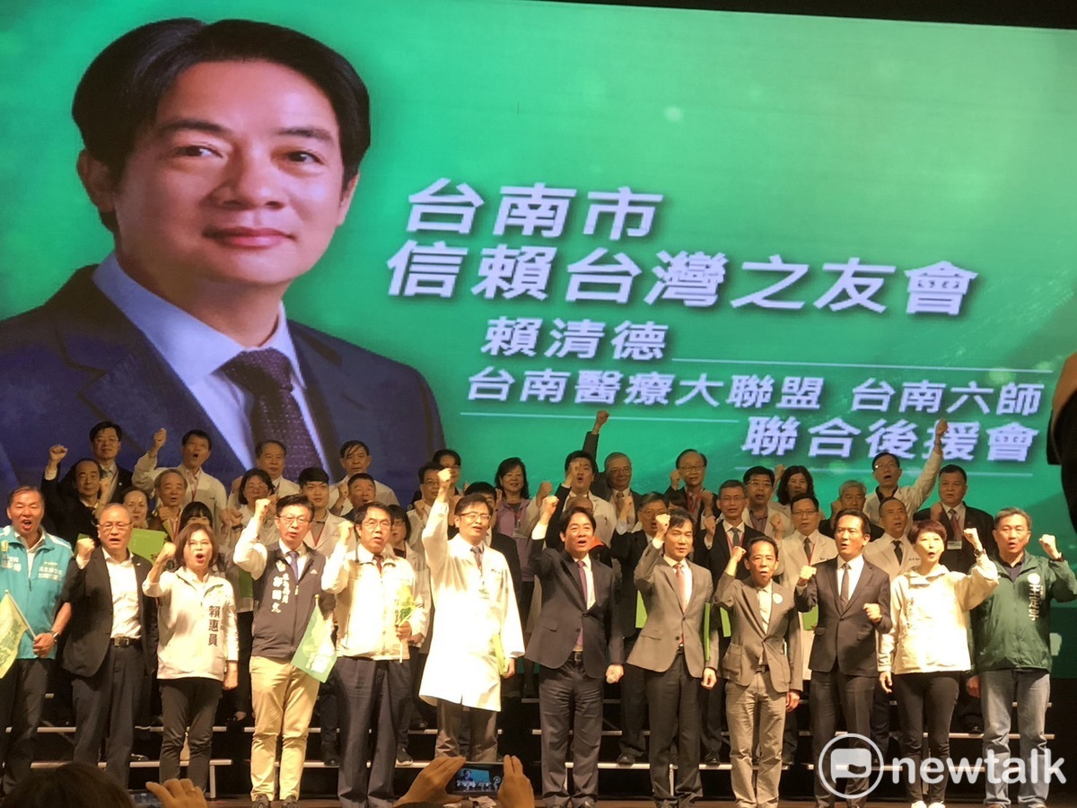 賴清德過去在台南不論選立委、市長皆獲超高得票率，以副總統候選人身分和蔡英文總統搭擋參選，得票率亦勇冠各縣市。因此，賴清德此次參選總統，在本命區能否再獲高得票率，並帶領6位黨籍立委續轟全壘打，成為此次大選的觀察焦點。 圖：黃博郎／攝