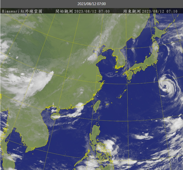 今天水氣稍減少，降雨空檔逐漸增加，清晨至上午中南部地區仍有局部短暫陣雨或雷雨。 圖/中央氣象局