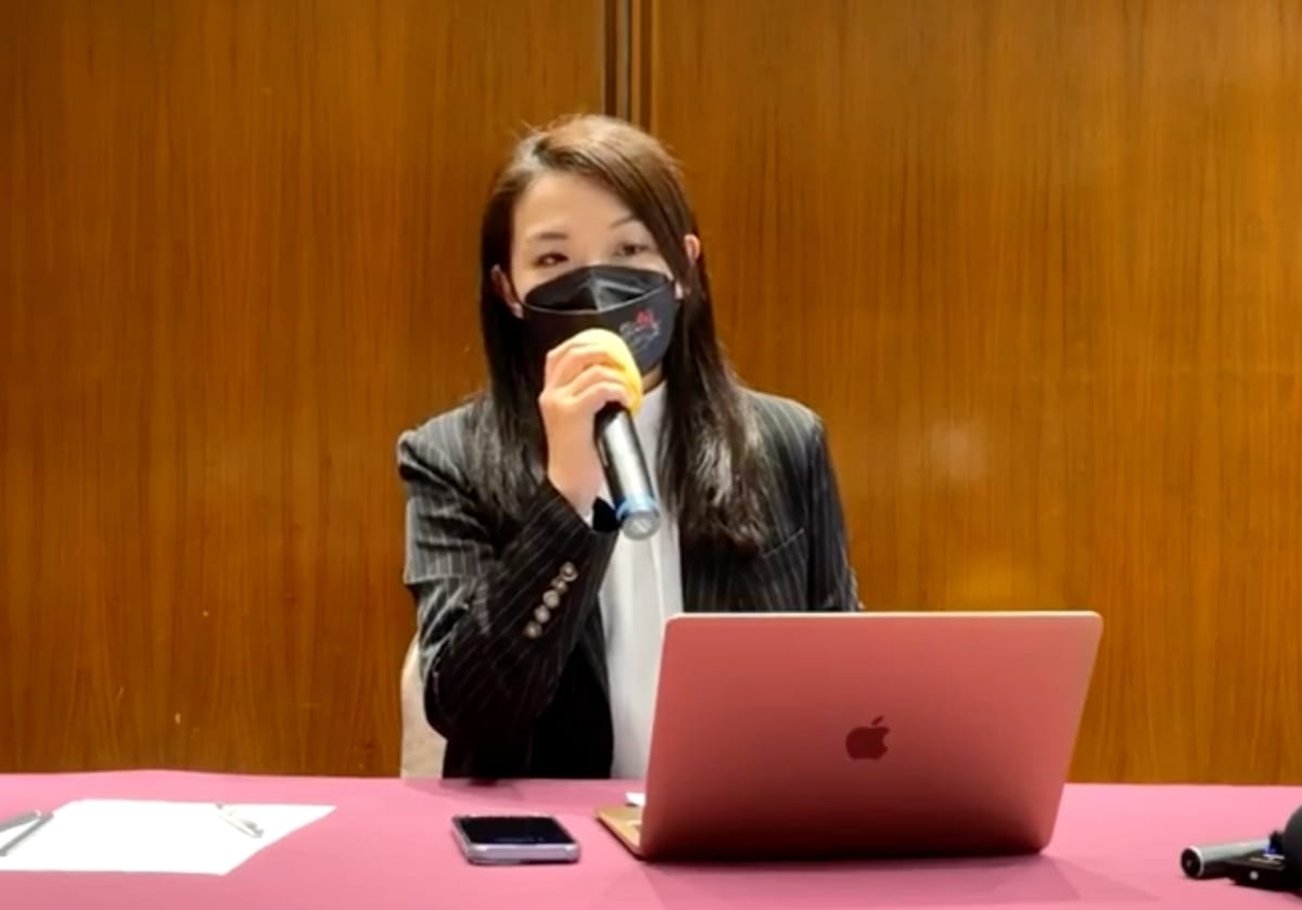 針對涉詐領助理費遭起訴一事，高虹安開記者會表示，檢方根本無視對其有利的證據。 圖：林昀真/翻攝（資料照）