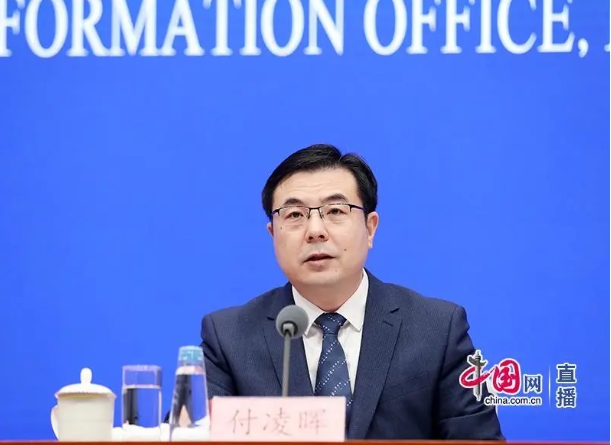 中國國家統計局新聞發言人、國民經濟綜合統計司司長付淩暉。 圖 : 翻攝自中國網直播。