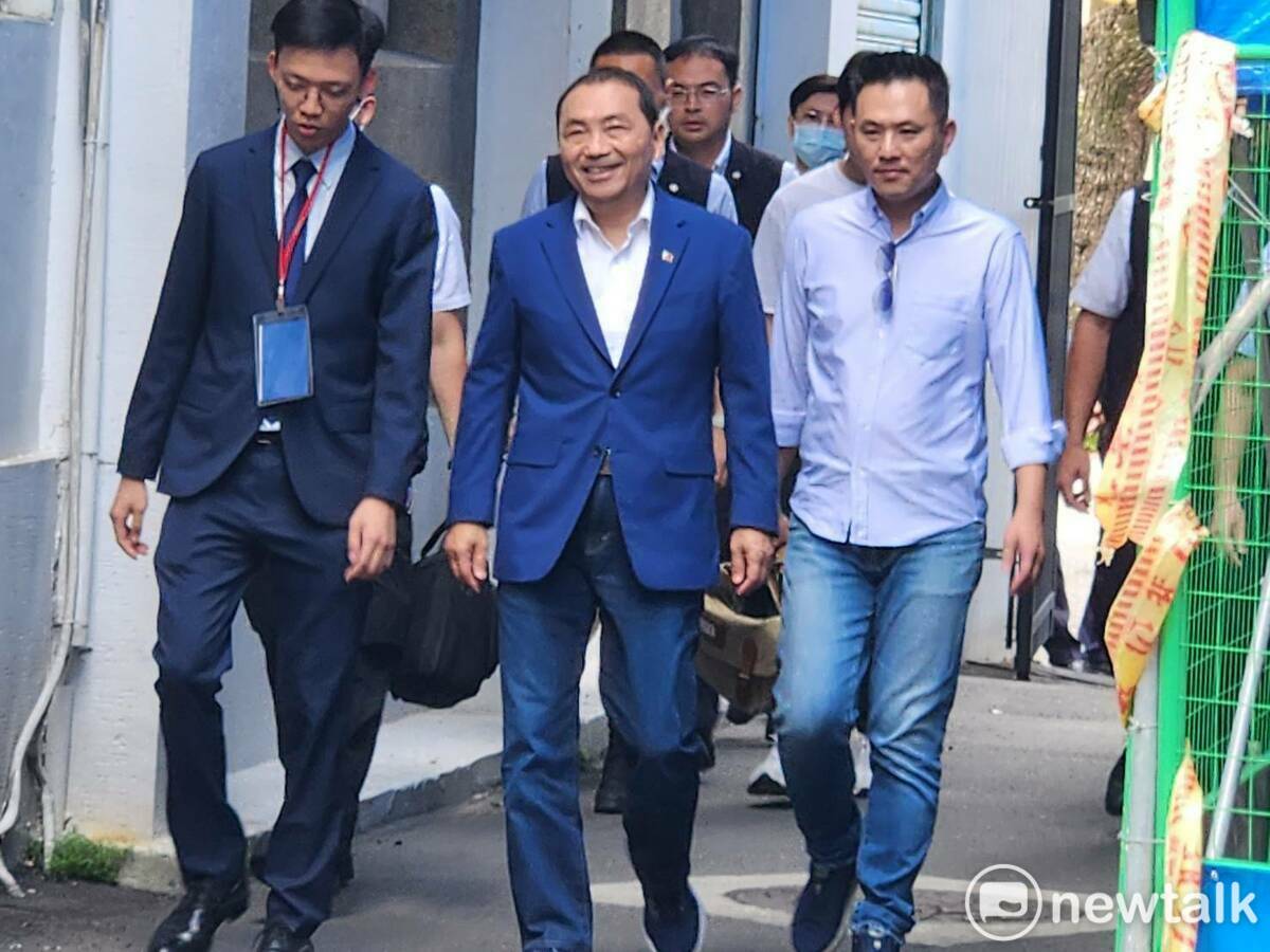 國民黨總統參選人侯友宜（中）。 圖：黃建豪/攝（資料照）