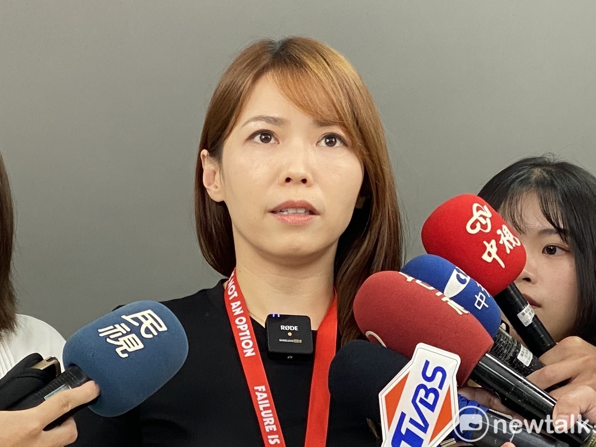 民眾黨發言人陳智菡批評民進黨「反黑反到底」不給更生人機會。 圖：周煊惠 / 攝（資料照）