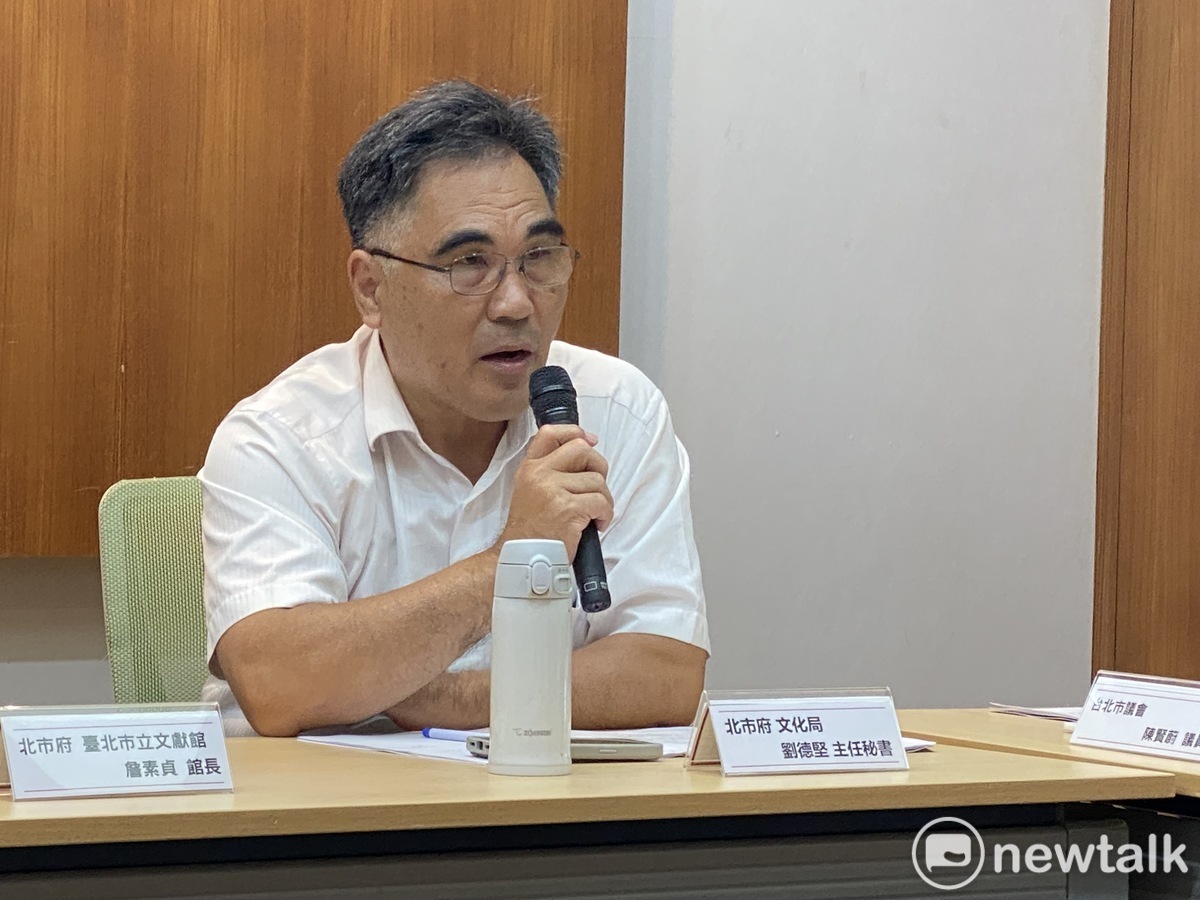 台北市文化局主秘劉得堅。 圖：周煊惠 / 攝