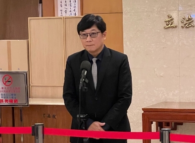 趙正宇宣布投入桃園市第六選區立委選舉爭取連任。 圖：林昀真／翻攝