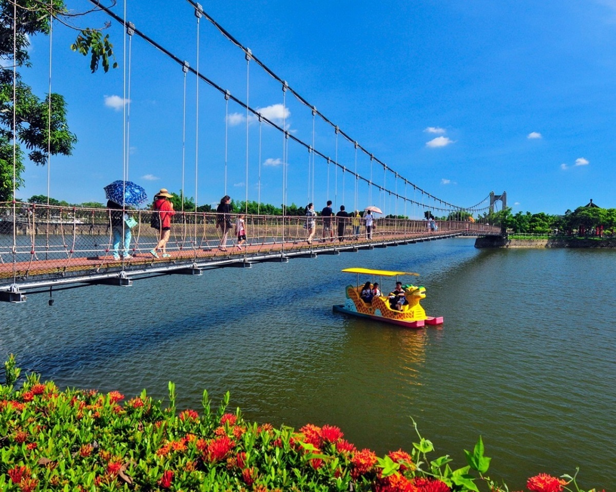 虎頭埤風景區。 圖：台南市觀旅局／提供