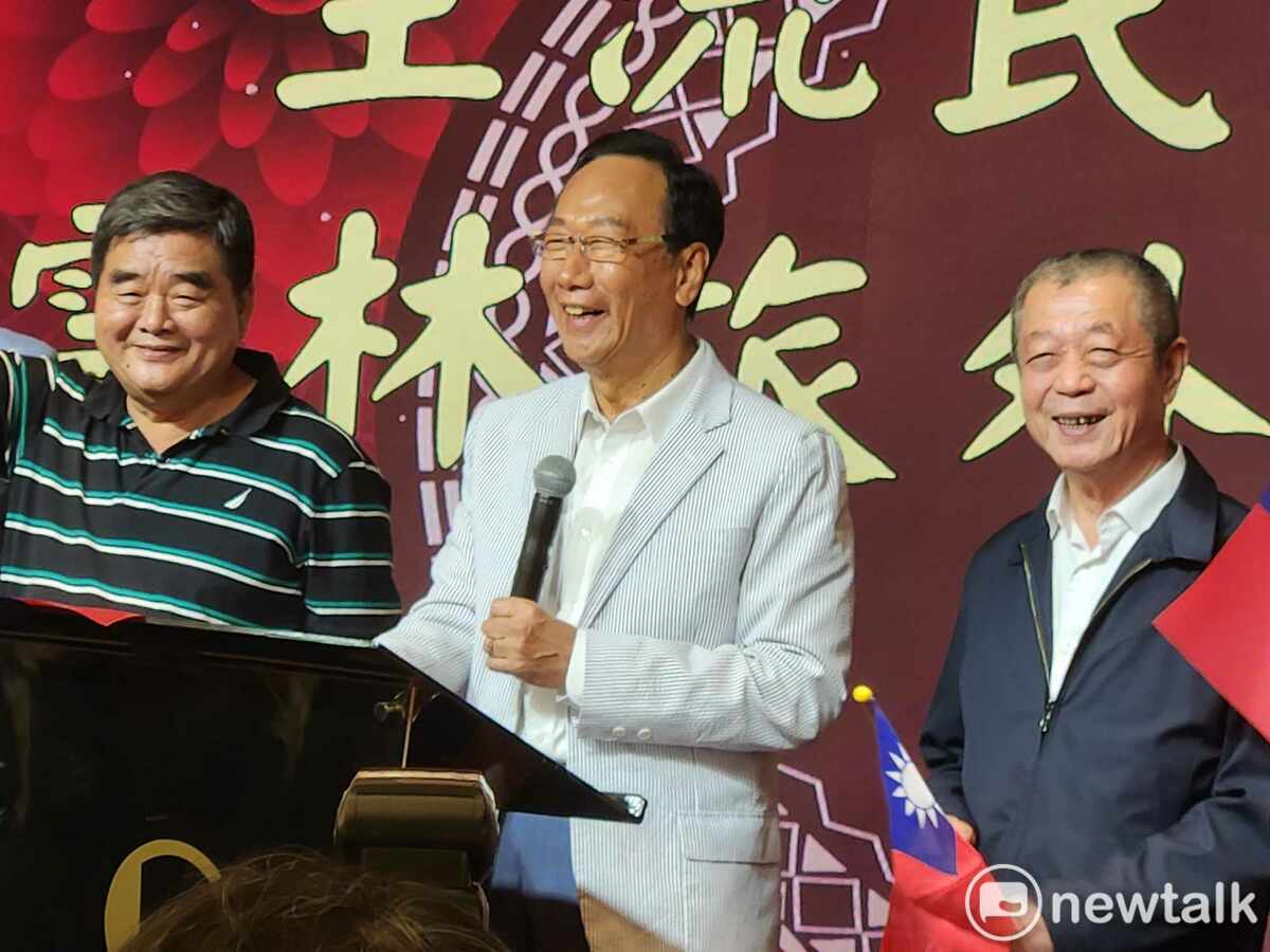 鴻海創辦人郭台銘邀請柯文哲、侯友宜響應主流民意大聯盟。 圖：黃建豪/攝