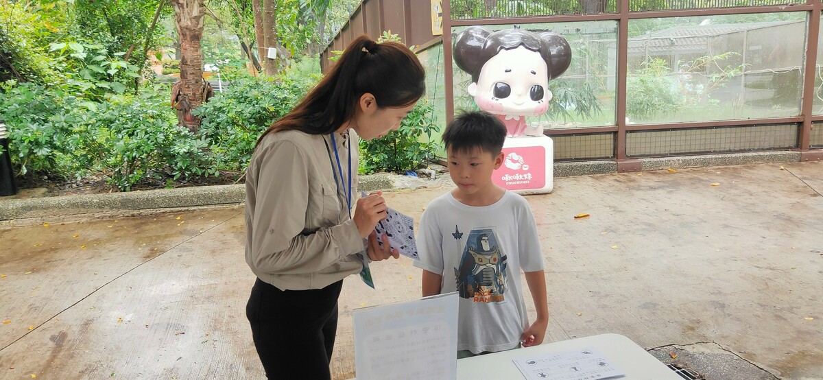 尋找動物園中居住在台灣保安林的野生動物。 圖：林業署屏東分署／提供