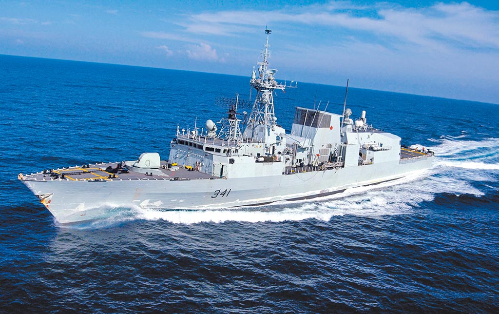 加拿大皇家海軍「哈利法克斯級」巡防艦「渥太華號(HMCS Ottawa FFH-341)」。 圖：翻攝canada.ca官網