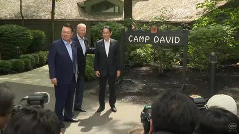 俄羅斯與朝鮮走近以及中國咄咄逼人，促成美國、日本與韓國攜手合作。 圖：翻攝美國白宮網站
