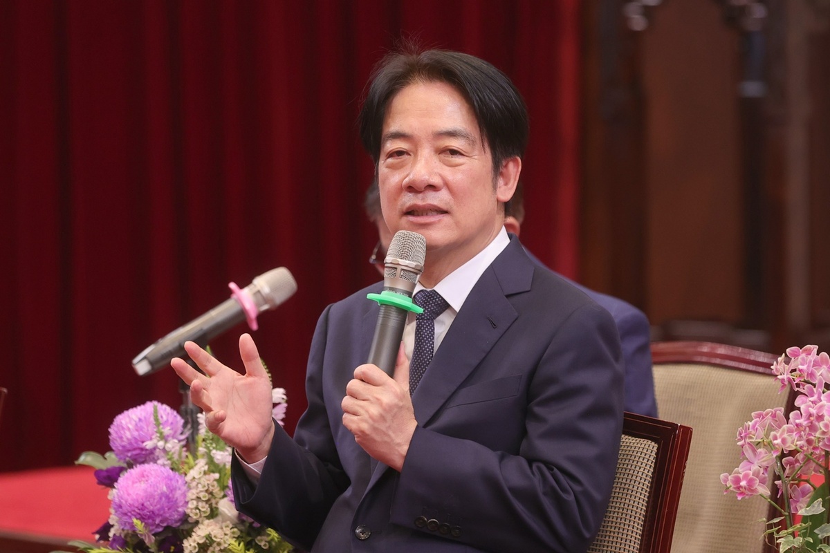 副總統賴清德21日上午接見日本「自民黨青年局海外研修團」。 圖：總統府提供（資料照片）