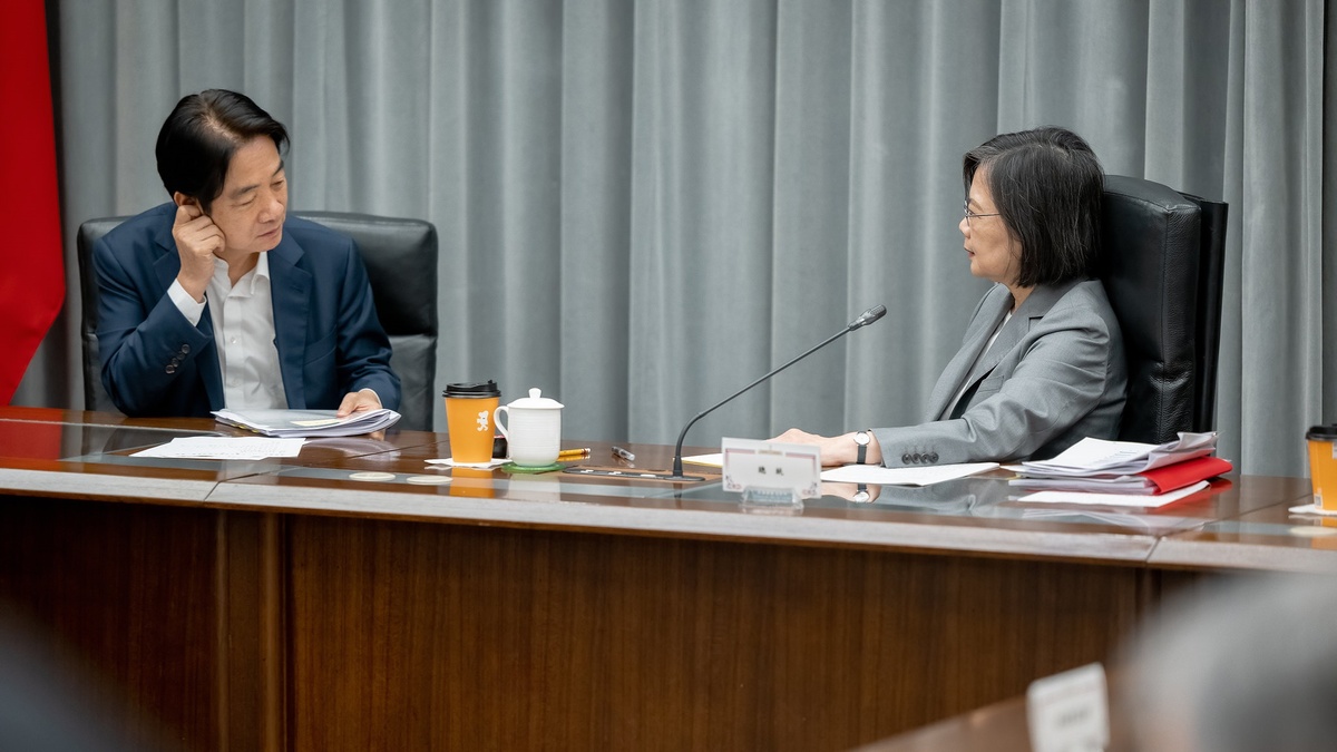 總統蔡英文聽取行政院總預算案報告 圖：總統府提供