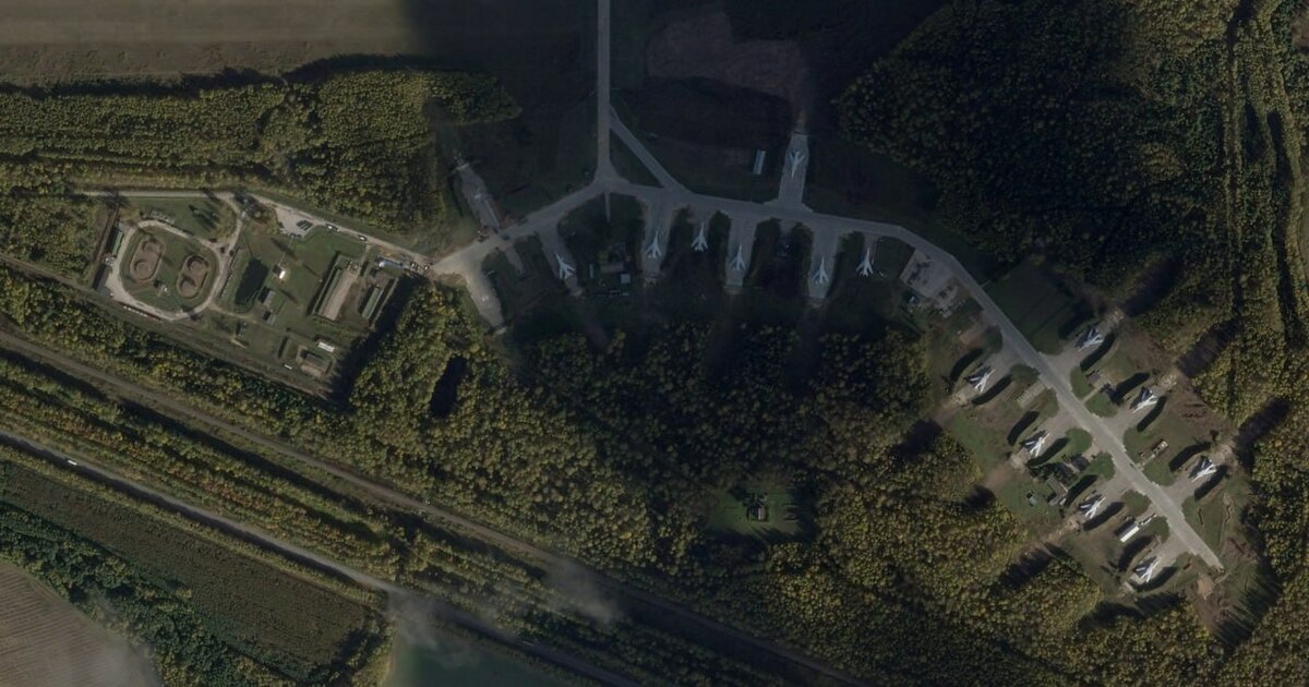 俄羅斯卡盧加州軍用機場，近期遭到無人機攻擊。 圖：翻攝自 MAKS 23 X 帳號