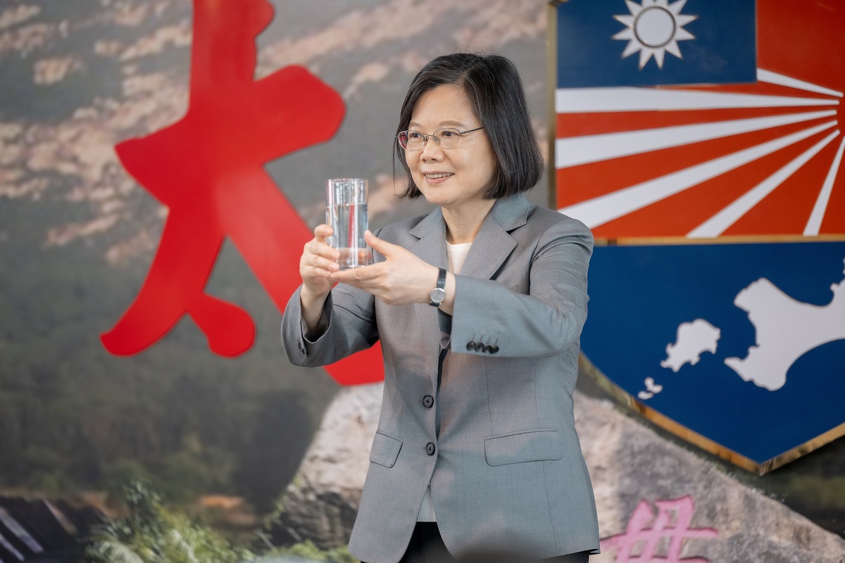 總統蔡英文與「八二三戰役」參戰官兵及遺族午宴 圖：總統府提供