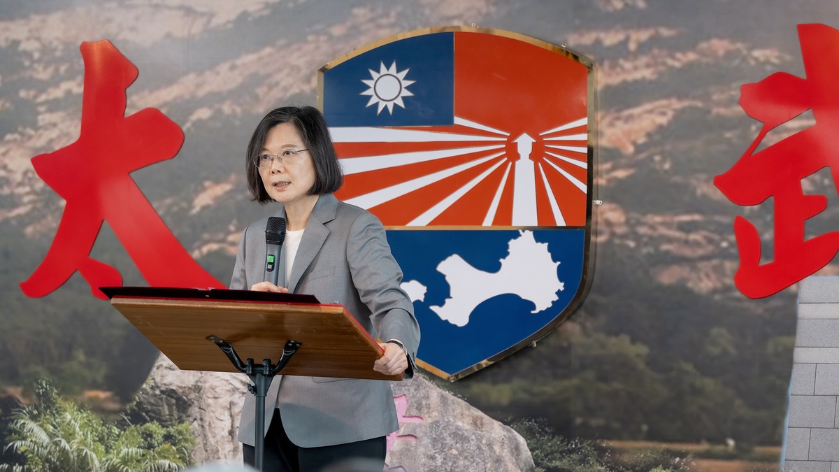 總統蔡英文與「八二三戰役」參戰官兵及遺族午宴 圖：總統府提供
