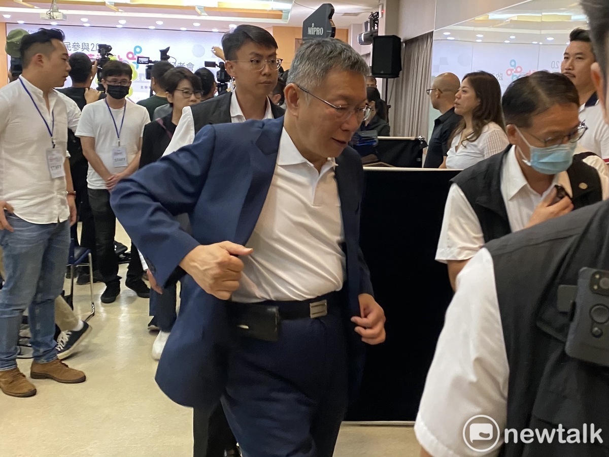 民眾黨總統參選人柯文哲。 圖：周煊惠 / 攝