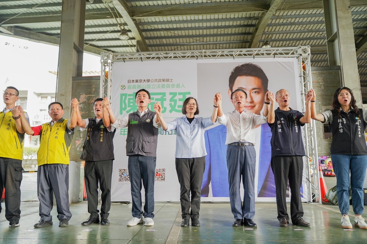 總統蔡英文推薦民進黨嘉義縣第二選區立委參選人陳冠廷。 圖：陳冠廷競選辦公室提供
