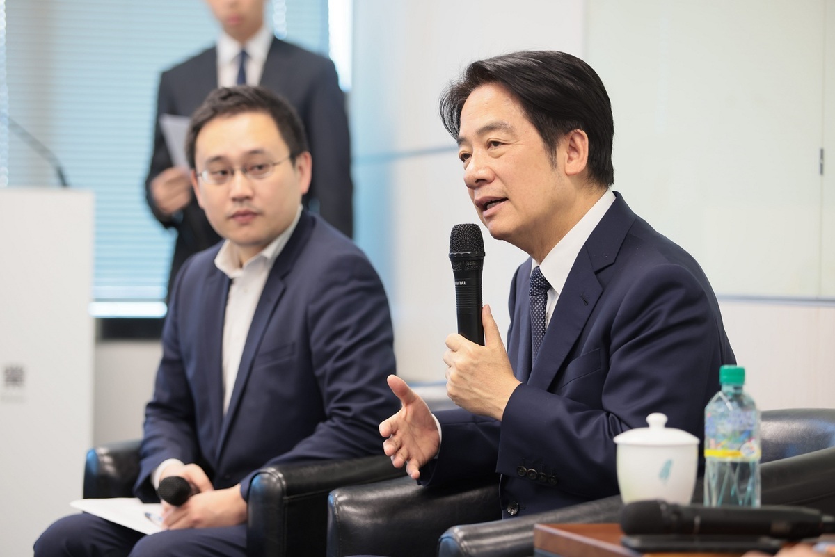 民進黨黨主席暨總統參選人賴清德25日受邀出席國際媒體茶敘，致詞中表示，未來將致力引領「價值外交新時代」，擴大台灣的國際合作，向世界展現台灣是一股良善的力量。 圖：民進黨提供
