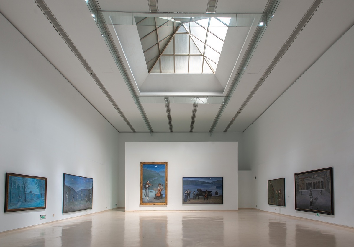 《寂靜的世界—陳景容個展》展場一隅。 圖：高雄市立美術館提供