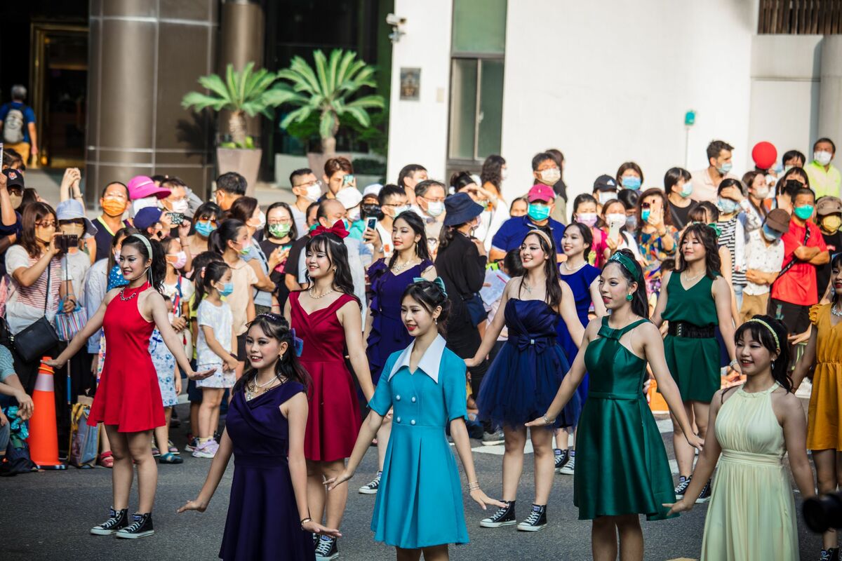 新民高中2022年踩舞活動。 圖：台中市政府/提供