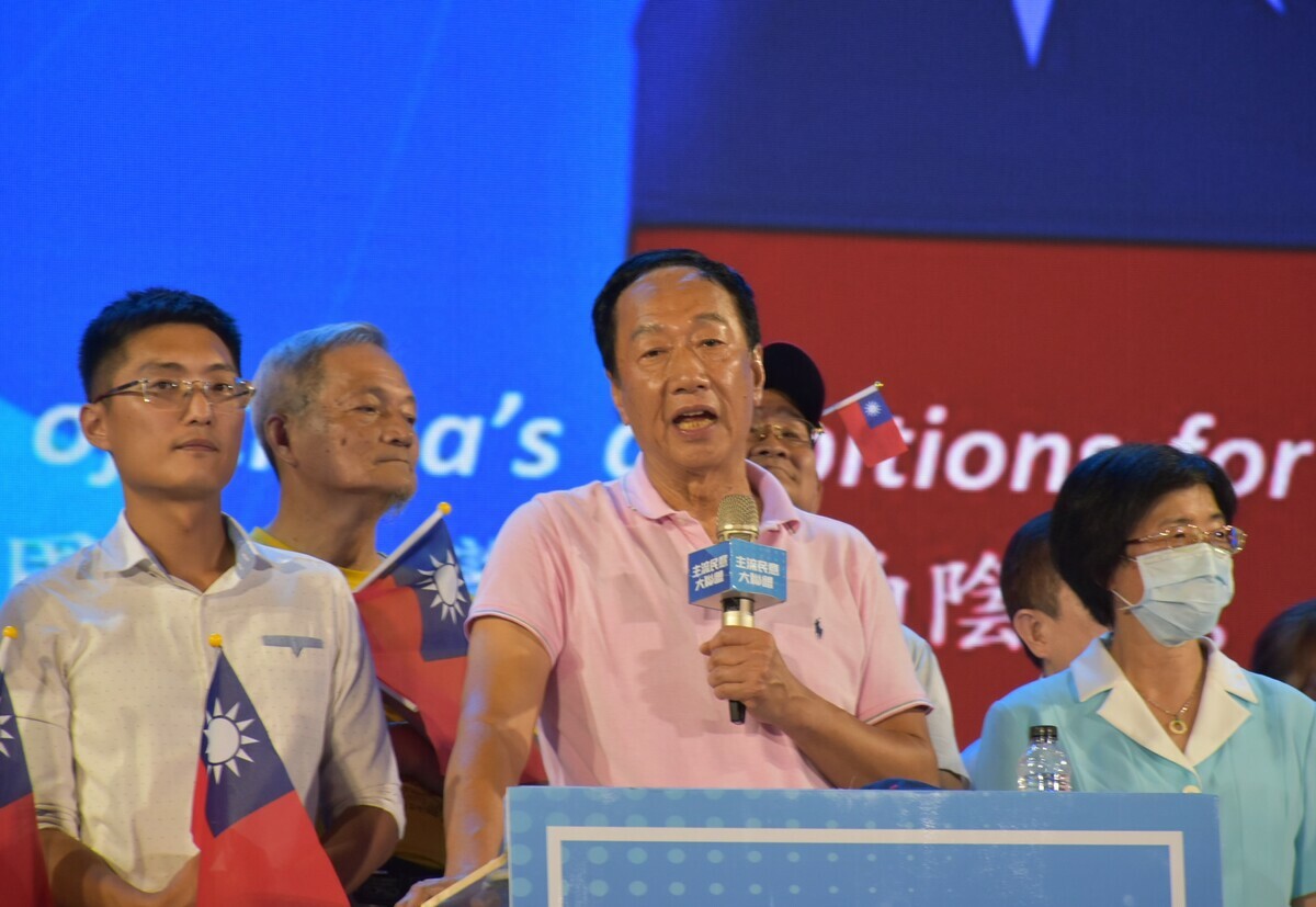 郭台銘批賴清德只會耍嘴皮。 圖：孫家銘攝