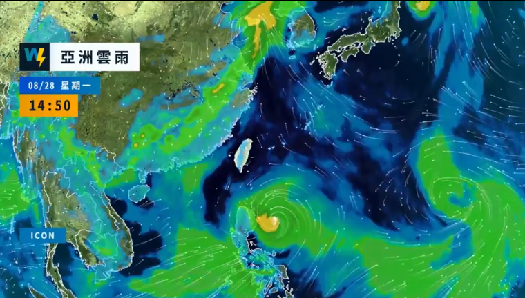 今(28)日台灣各地及澎湖、金門、馬祖為多雲到晴，東半部地區有零星短暫陣雨，午後南部、大台北地區及各地山區有局部短暫雷陣雨。 圖：翻攝自天氣風險公司臉書