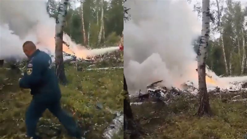 俄羅斯聯邦安全局（FSB）空軍中隊的一架米-8（Mi-8）直升機29日墜機。 圖：翻攝X（前推特）