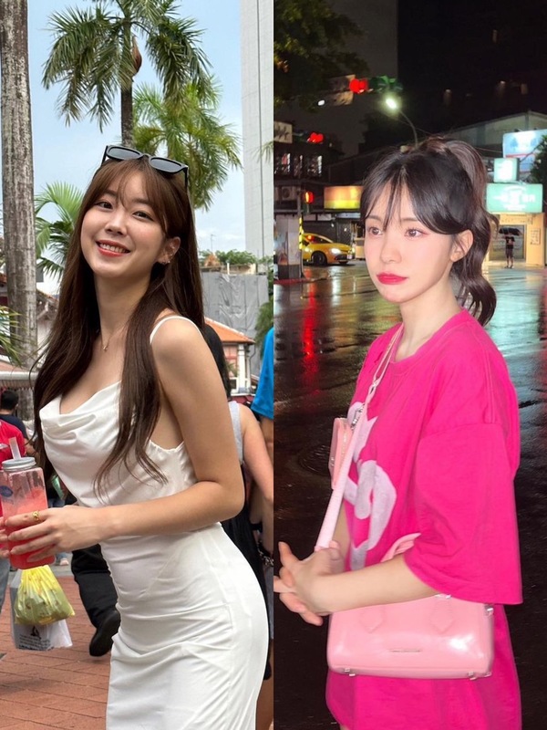 南韓籍的啦啦隊員安芝儇（左）、李多慧在台灣都擁有高人氣。 圖：翻攝自安芝儇、李多慧IG