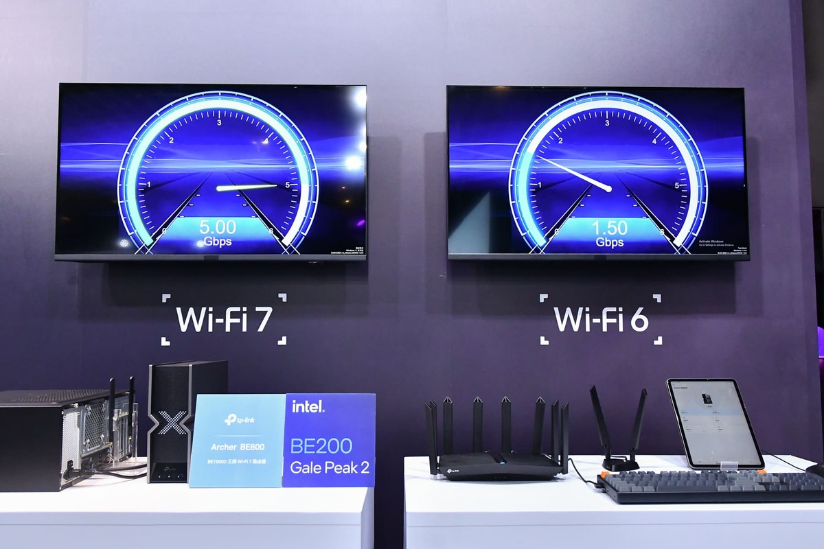 英特爾與TP-Link合作，透過雙方頂尖的Wi-Fi 7產品，完整發揮 Wi-Fi 7的性能，實測出比Wi-Fi 6快4倍的速度 圖：TP-Link/提供