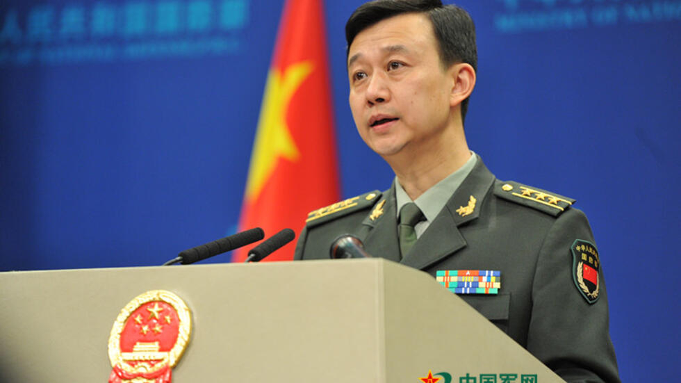 中國國防部新聞發言人吳謙。 圖：取自中國媒體