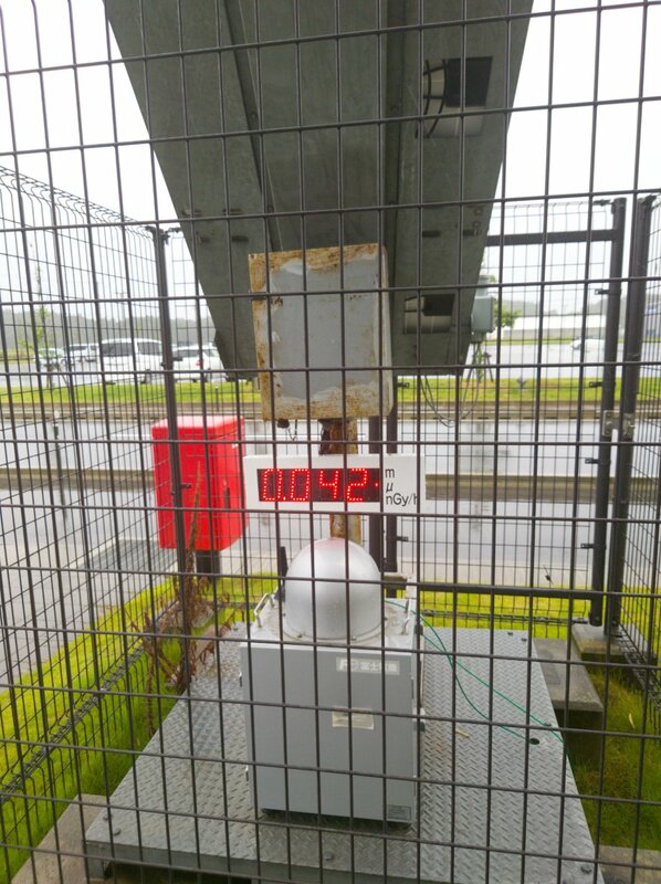 3 日當天，福島當地空氣核輻射監測儀器測得數值為 43nGy/h 。 圖：翻攝自X／@whyyoutouzhele