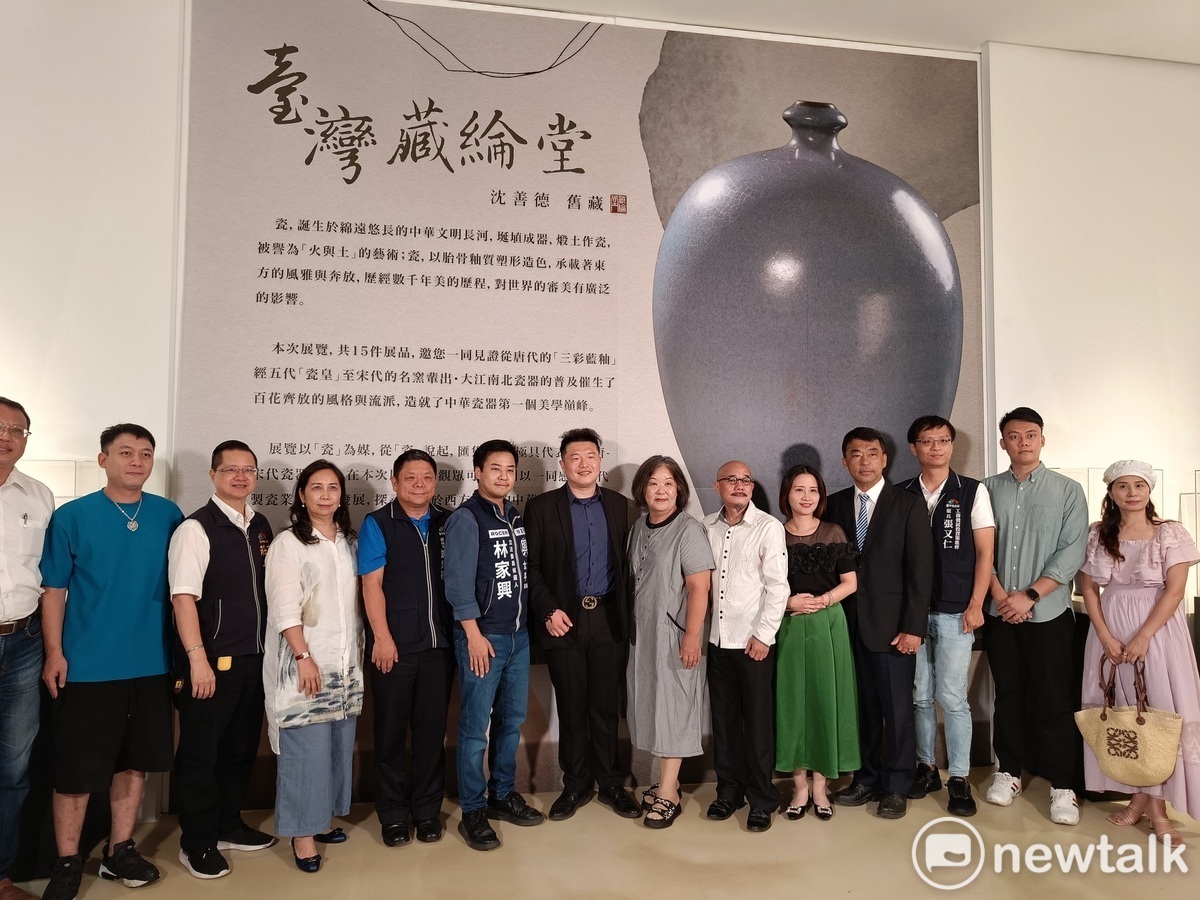「台灣藏綸堂展-沈善德舊藏」古代名瓷展今天開幕。 唐復年/攝