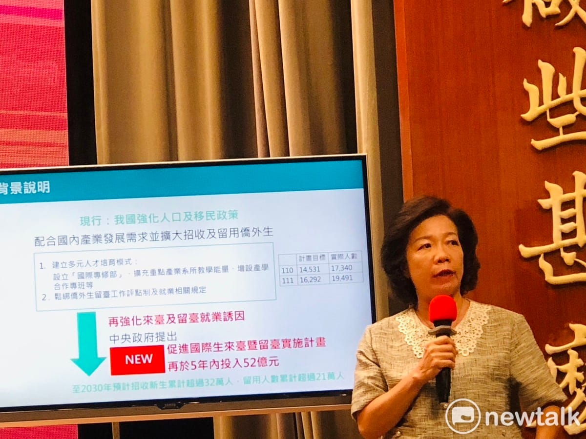 教育部技術及職業教育司司長楊玉惠。 圖：謝莉慧/攝