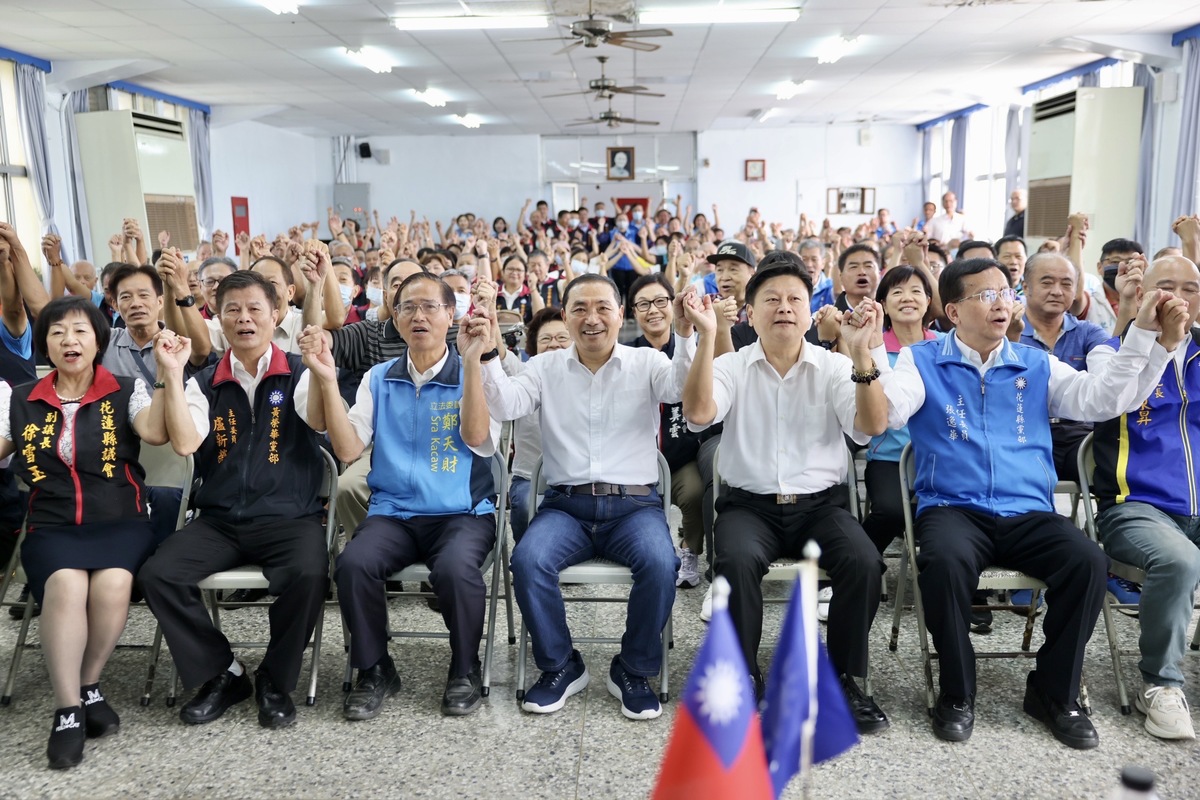 國民黨總統參選人侯友宜赴花蓮拜會傅崐萁、徐榛蔚等人。 圖：侯友宜競選辦公室/提供