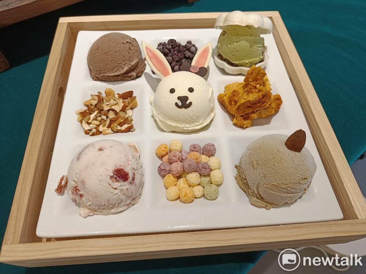 限定內用餐點－九宮格珠寶盒。 唐復年/攝
