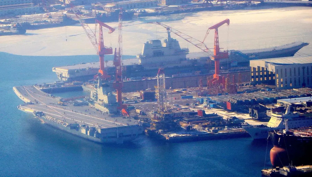 中國最新的航空母艦福建號。 圖：翻攝自騰訊網