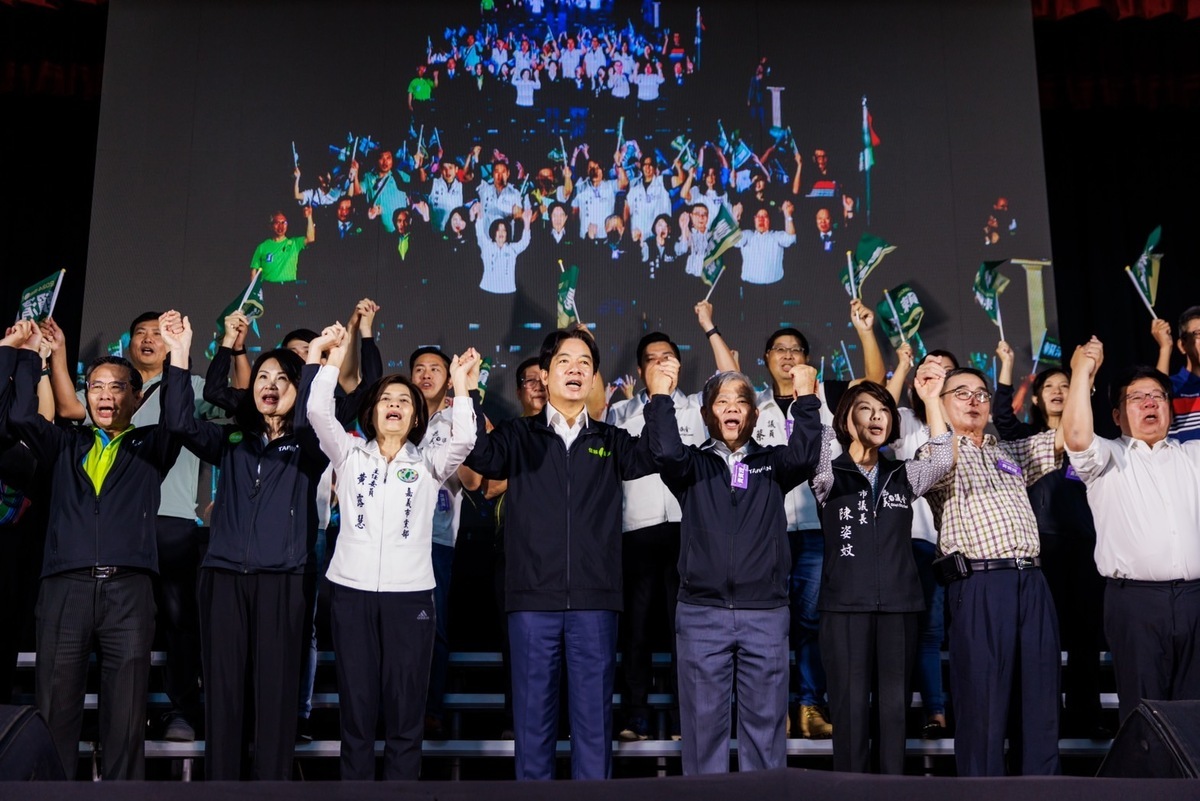 民進黨總統參選人賴清德今出席「嘉義市信賴台灣後援會成立大會」。 圖：賴清德競選辦公室 / 提供