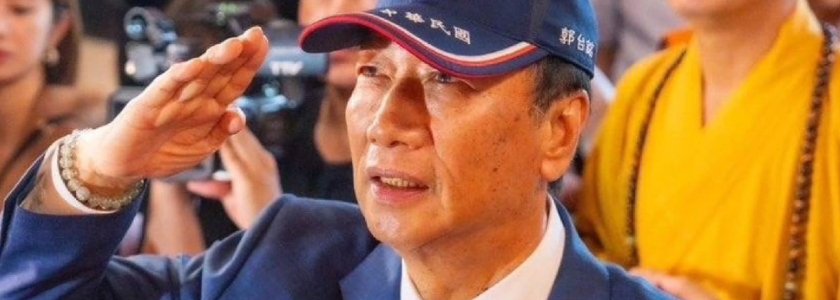 中國傳出將針對鴻海旗下的富士康集團進行稅務以及企業用地調查，被認為是衝著有意競逐2024總統大位的鴻海創辦人郭台銘而來。 圖：翻攝自郭台銘臉書（資料照）
