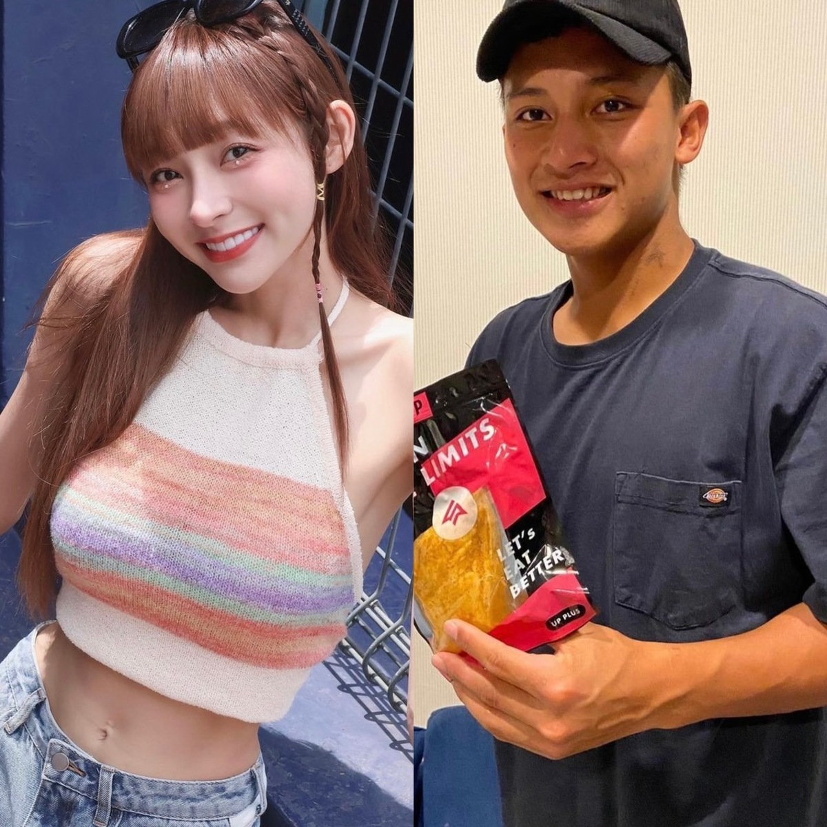 林襄被問到跟馬傑森交往會不會被踢出球隊，林襄表示要等上級通知。 圖：翻攝自林襄、馬傑森IG
