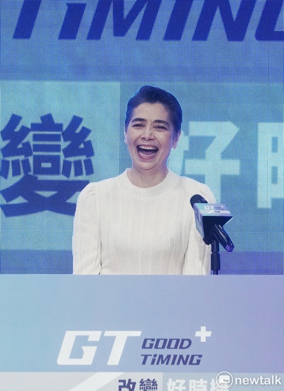鴻海創辦人郭台銘參選總統副手賴佩霞。 圖：張良一/攝（資料照）