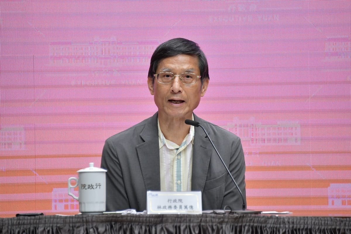 政務委員林萬億今（14）天列席行政院會後記者會。 圖：行政院提供