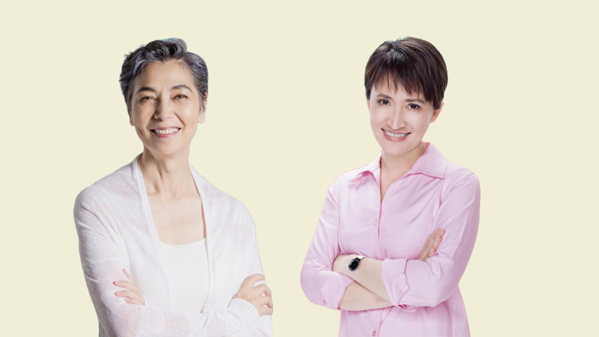 賴佩霞(左)任郭台銘副手與賴清德副手熱門人選(蕭美琴)超級比一比。。 圖：取自 賴佩霞、蕭美琴  臉書